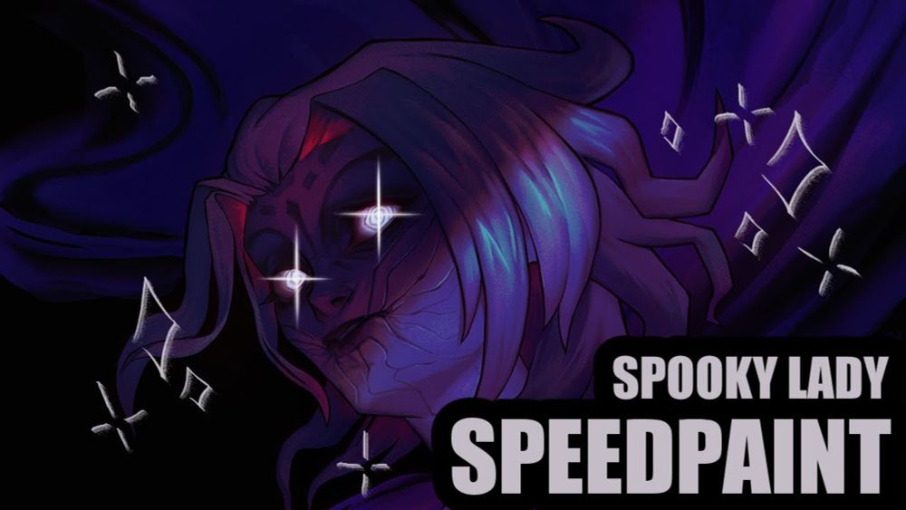 ✦ SPEEDPAINT + A bit of voiceover [ENG/ESP] ✦ Banshee Moira | Overwatch - I like spooky ladies