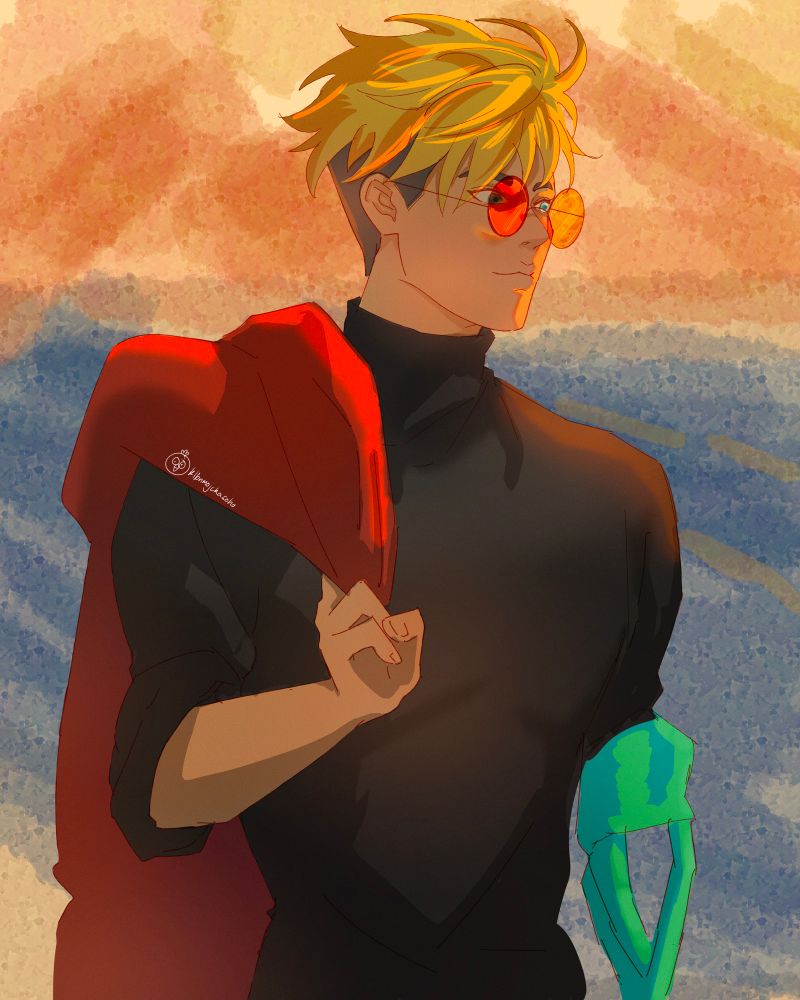 fanart of vash the stampede from trigun stampede 