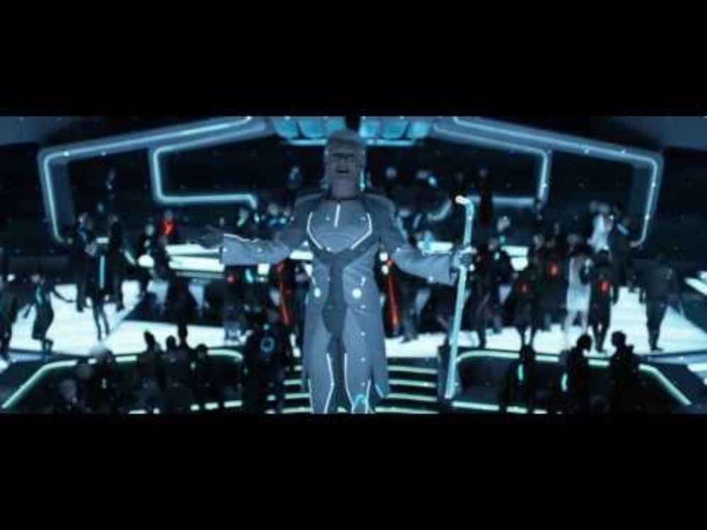 "Tron: Legacy": Zuse Chapter - Fight and Elevator Fall Scenes ("Derezzed" and "Fall") [HD]
