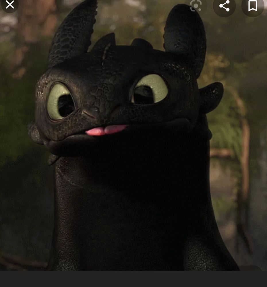 Toothless from how to train your dragon