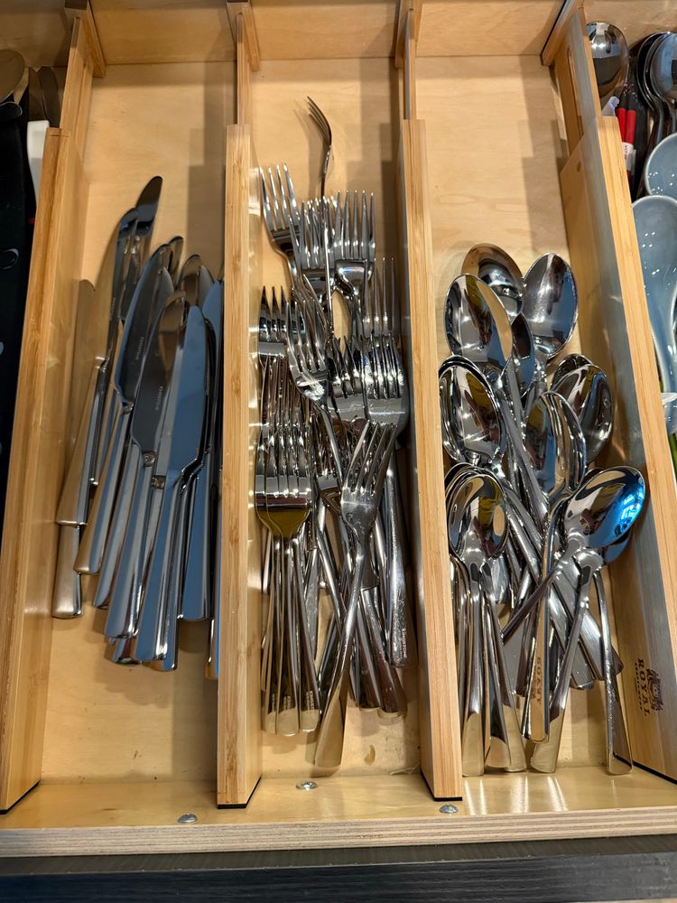 Two sets of silverware 