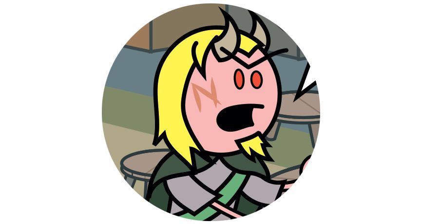 An excerpt from The Order of the Stick #1331 showing Nale.