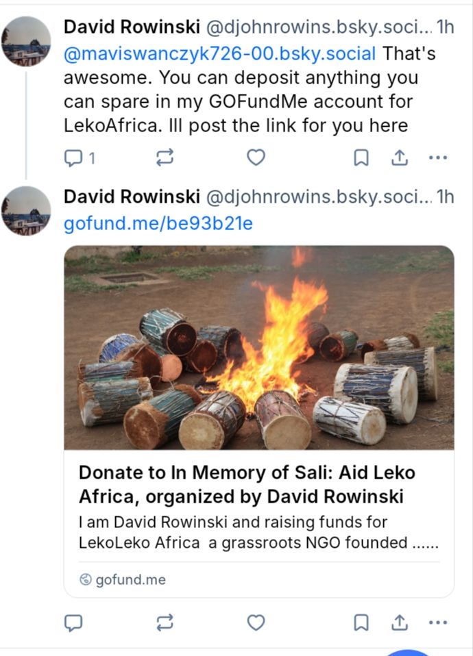 Screenshot of reply to bot account