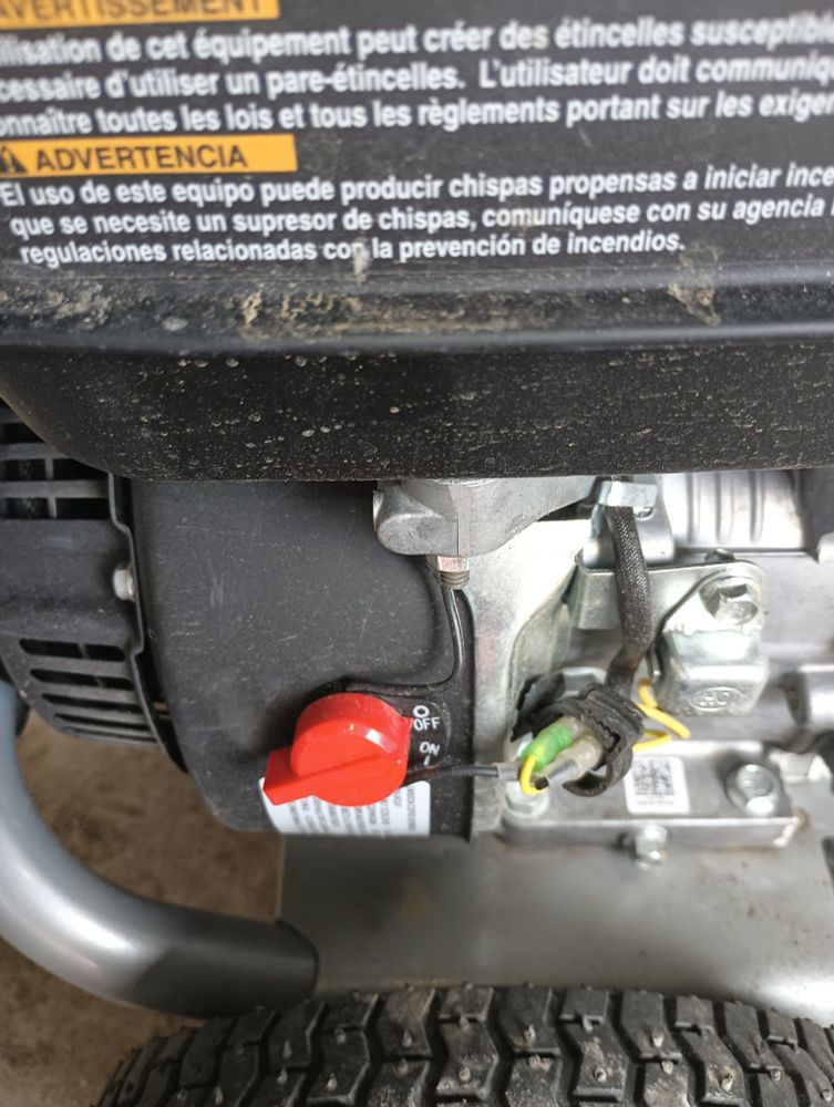 Red power washer switch