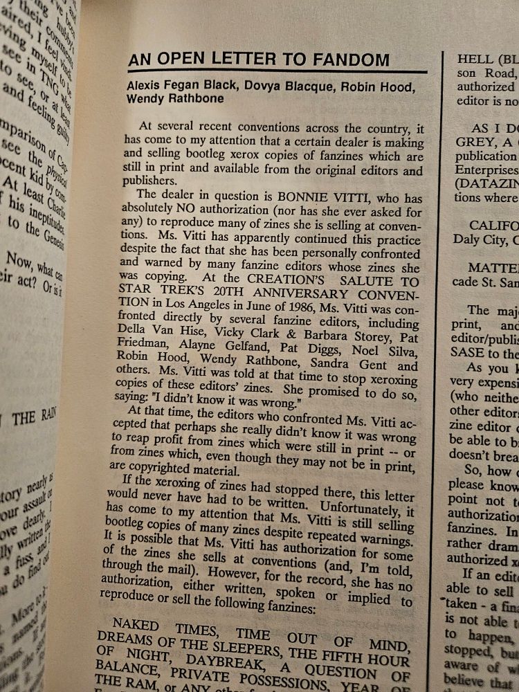 Photo of an article citing convention drama.