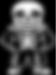 sans undertale blurred to be just barely recognizable