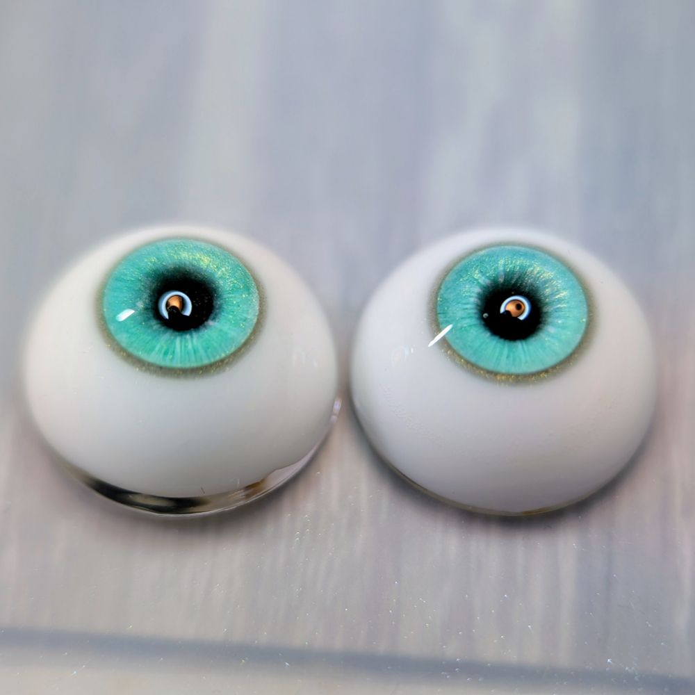 Seafoam Green resin eyes for ball joints dolls