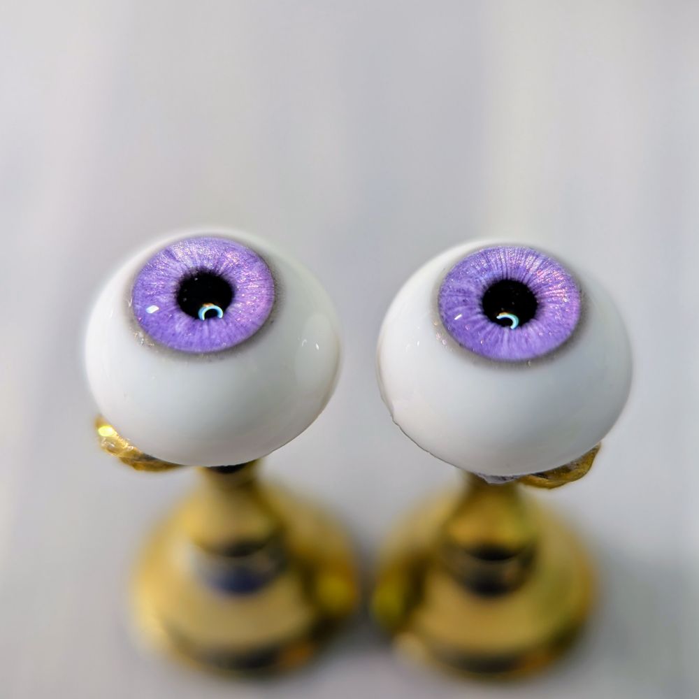Purple resin eyes for ball joints dolls