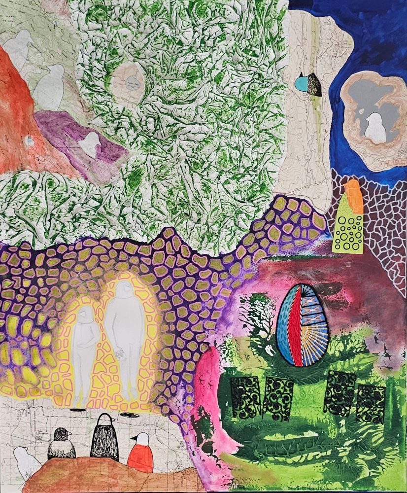 Work in progress mixed media 36"×30"