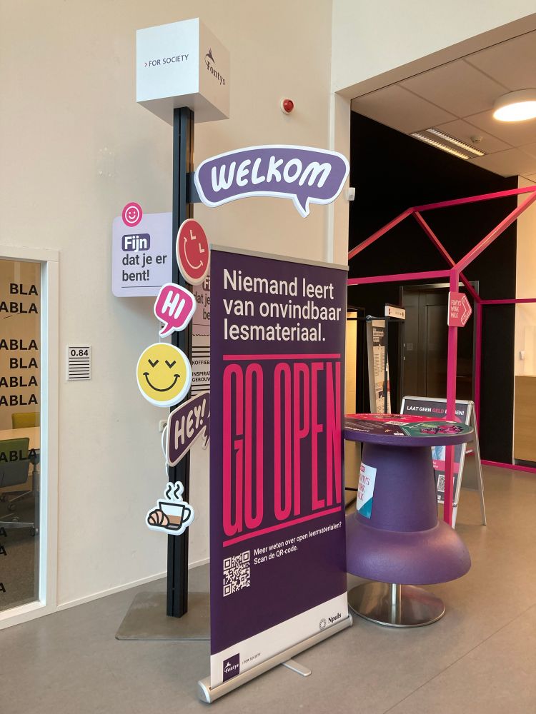 A banner with the text: Go Open. Nobody learns from unfindable learning resources. 