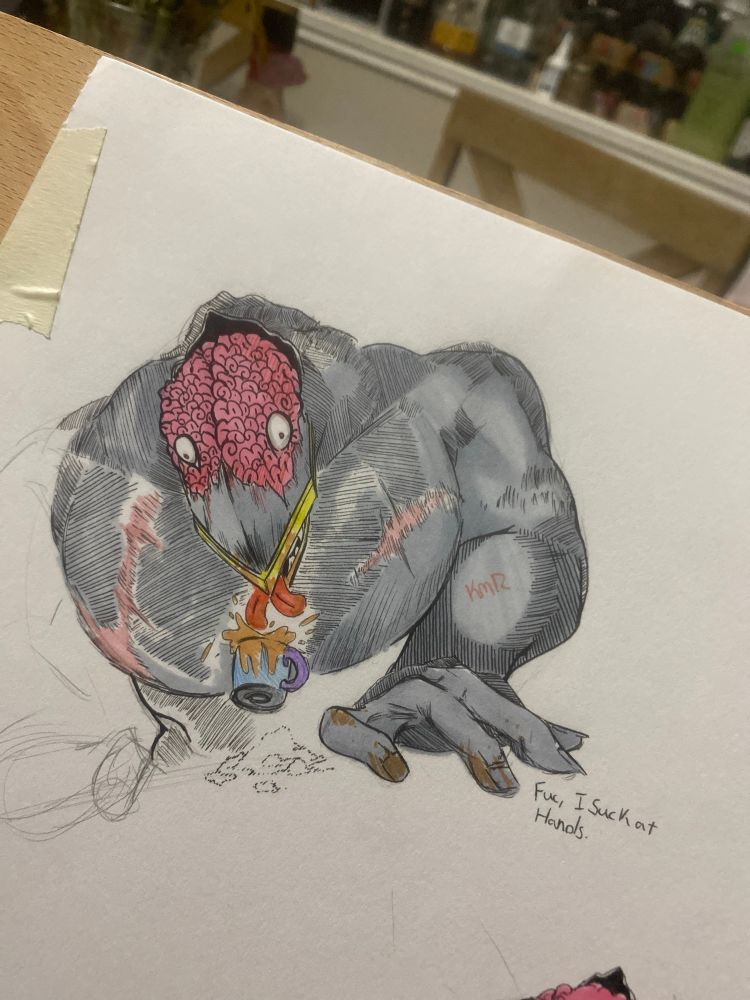 An doodle of The Nomu From My Hero
Academia!