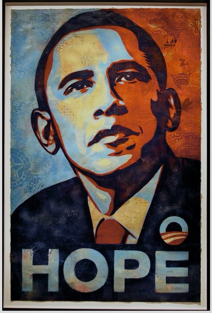 Painting - Barak Obama - HOPE