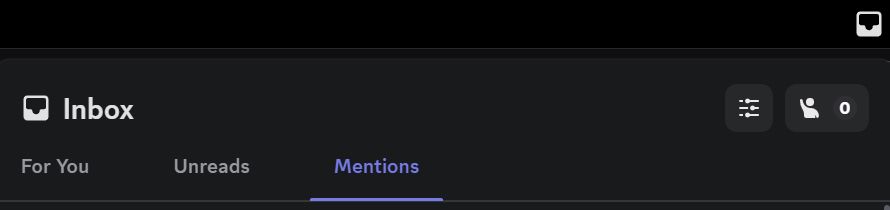 inbox mentions tab
