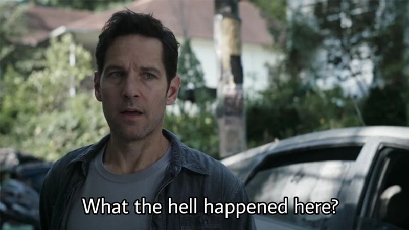 Scott lang asking what the heck happened here