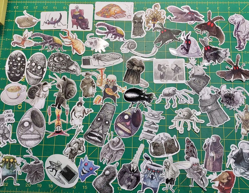 so many homemade stickers that you want to buy