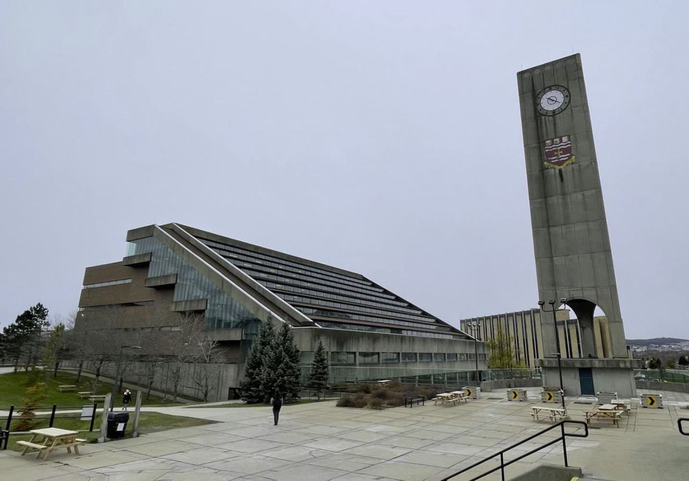Photo of QEII Library and clock tower