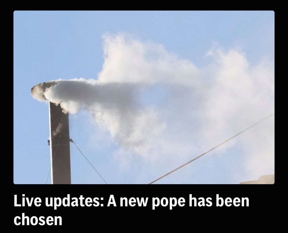 News breaks that a new pope was chosen; almost at the same time as Shitler boasted of a trade deal with the UK