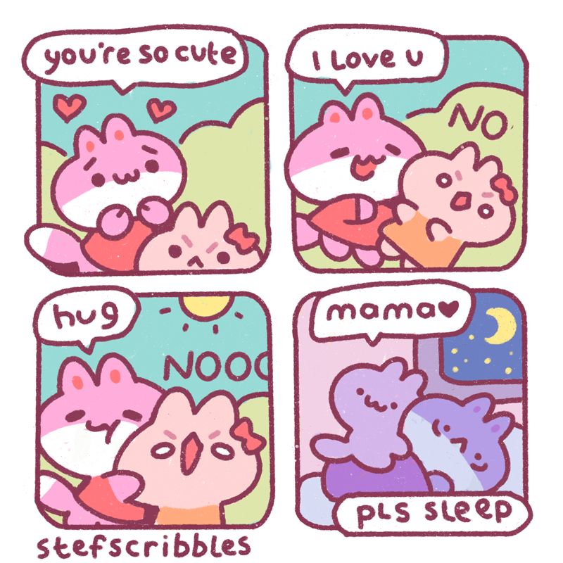 a comic about my baby daughter who only loves me at like 4am