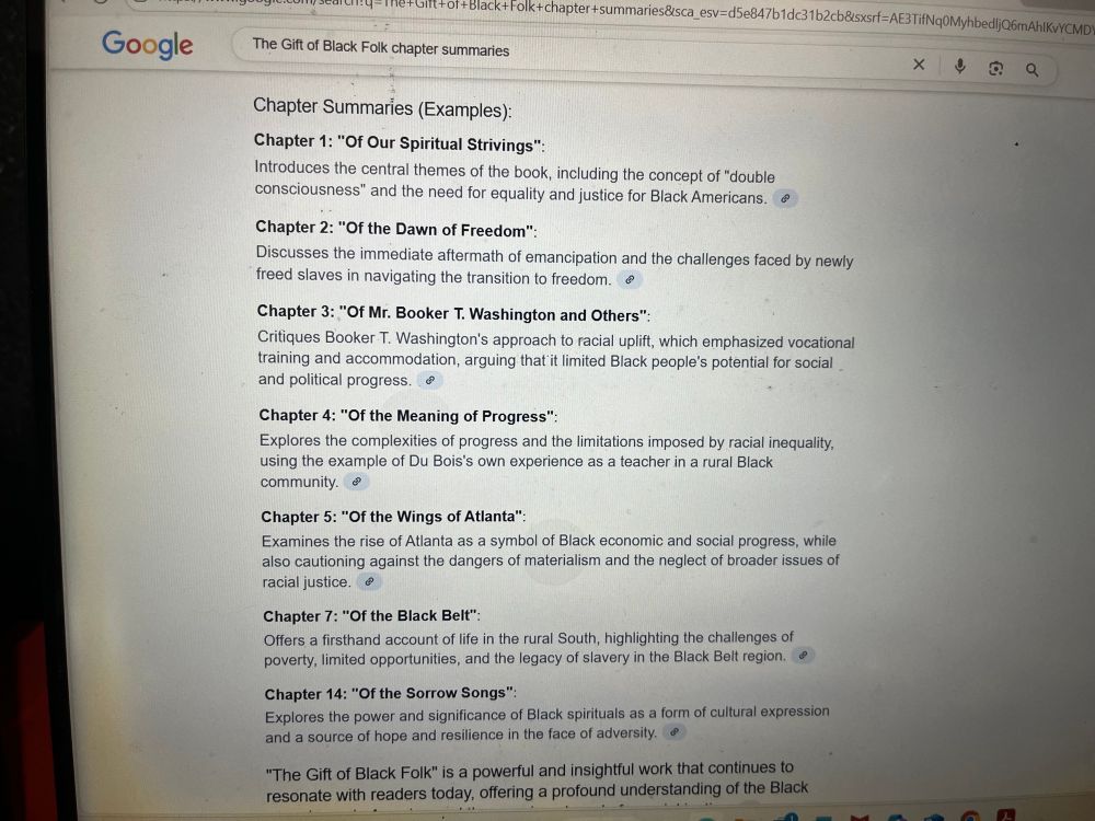 Was looking for information on Du Bois’s “The Gift of Black Folk” and got answers for “The Souls of Black Folk”.