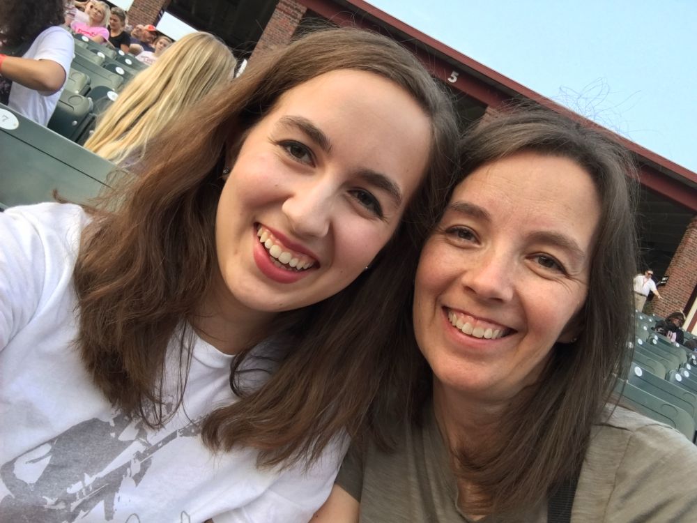 Photo of my mom and I