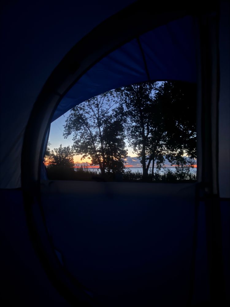 View of Chicago sunrise at 5:30am