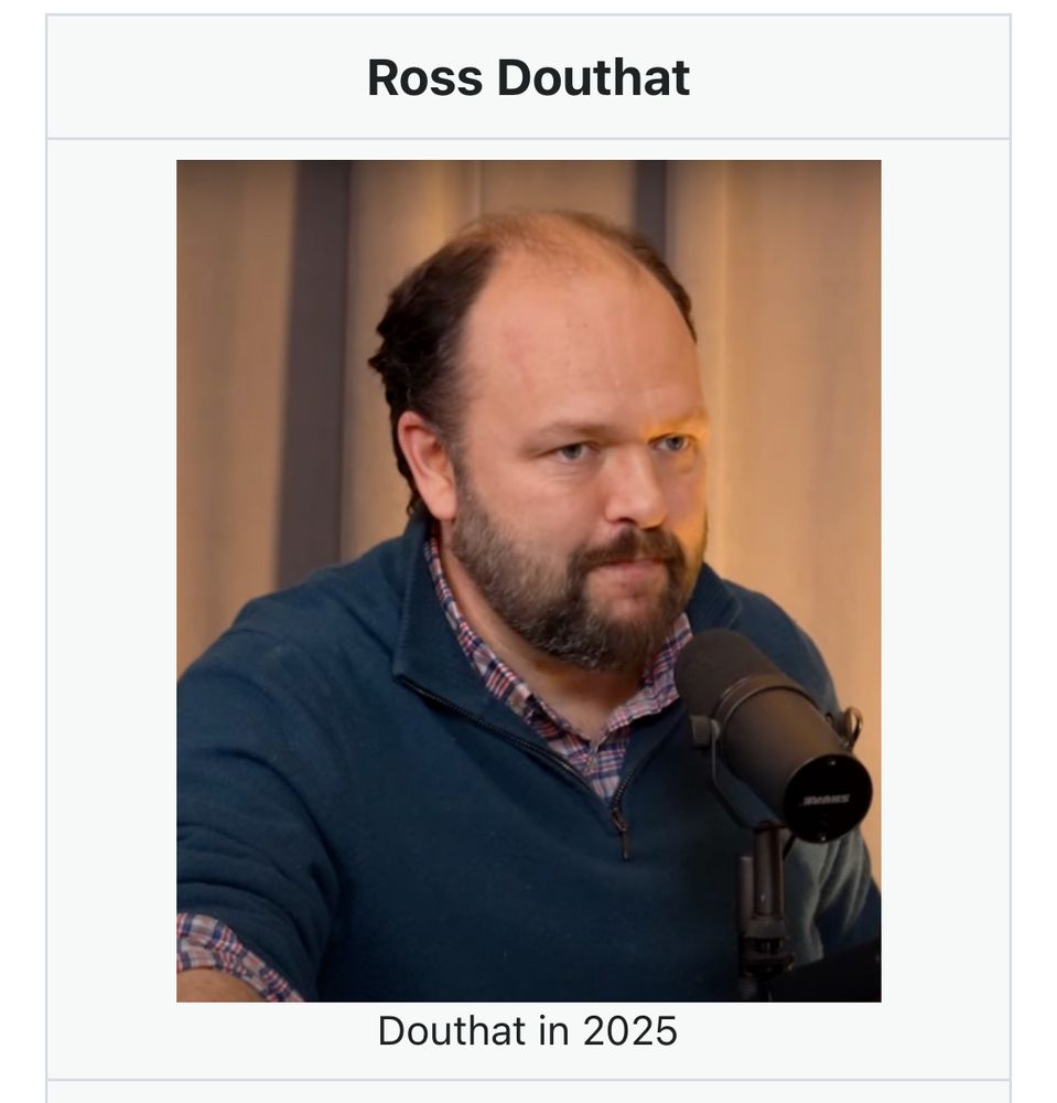 A recent photo of Ross Douthat