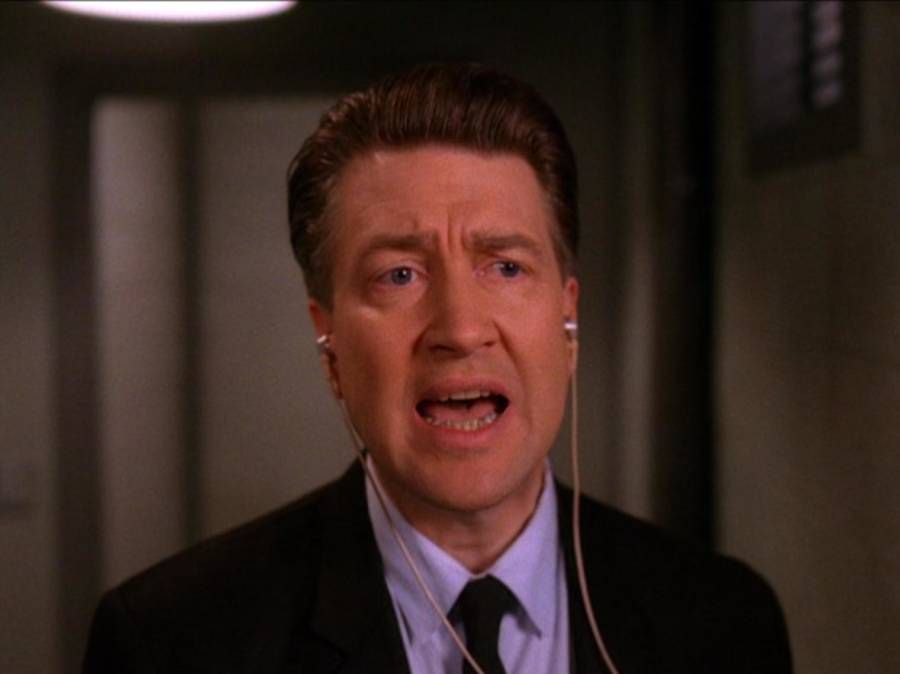david lynch in twin peaks as the hard-of-hearing Regional Bureau Chief Gordon Cole