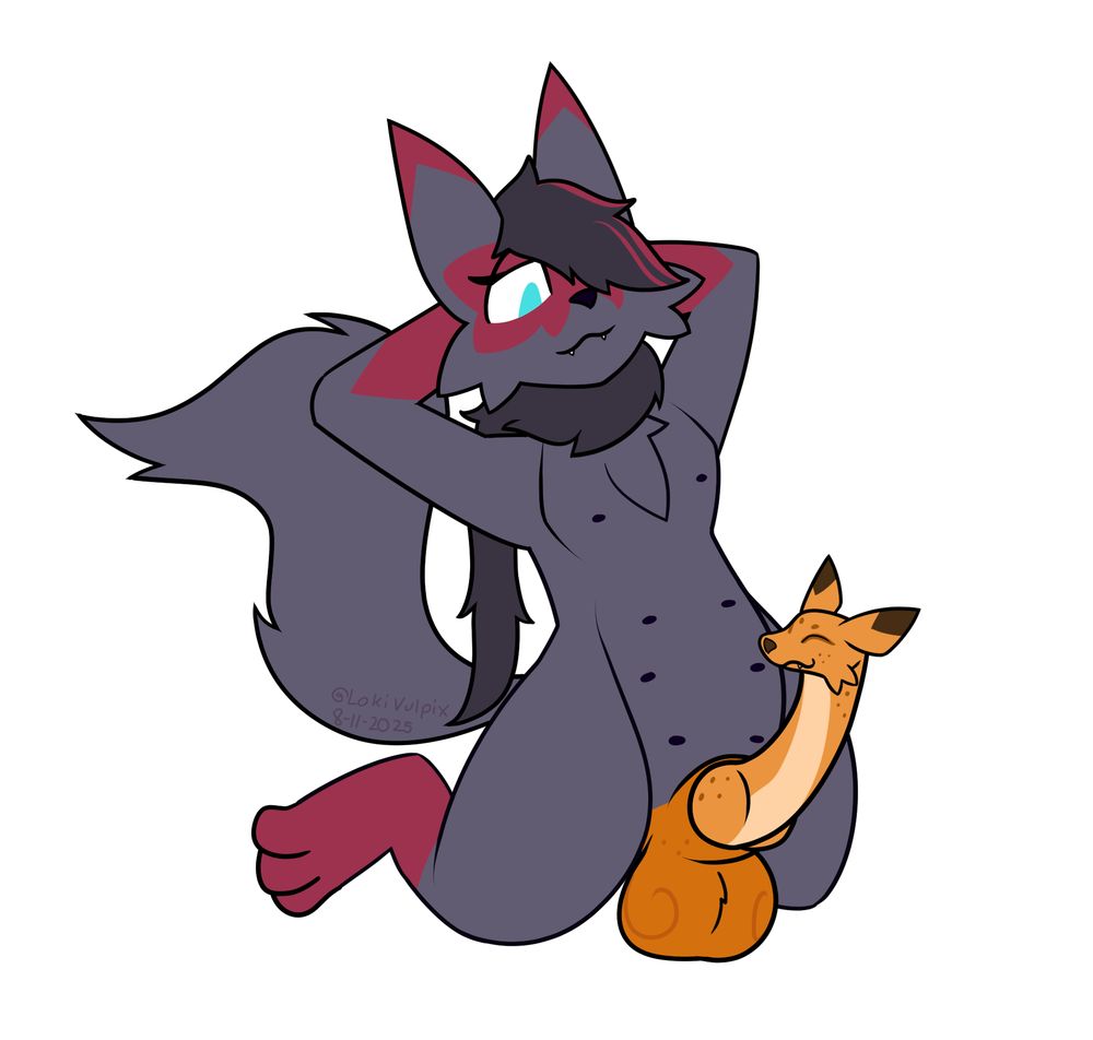 Zira, a hybrid Zorua and Floragato 