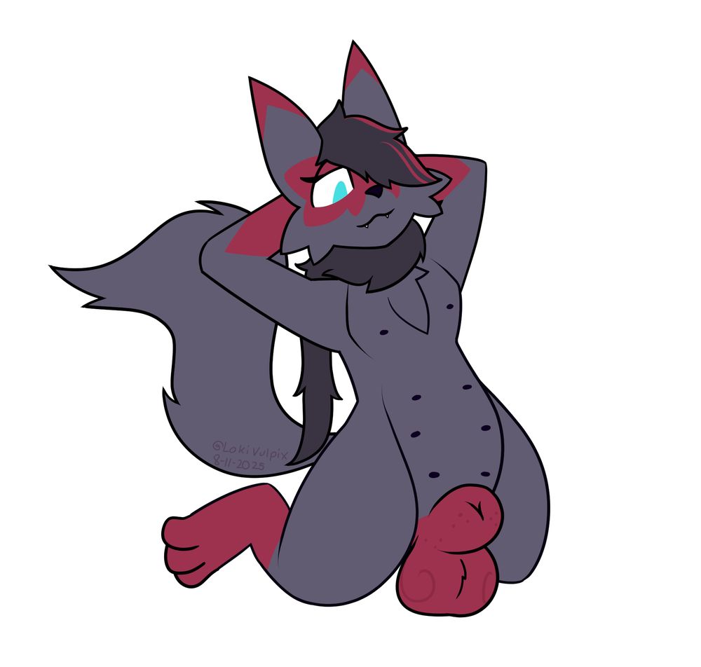 Zira, a hybrid Zorua and Floragato 