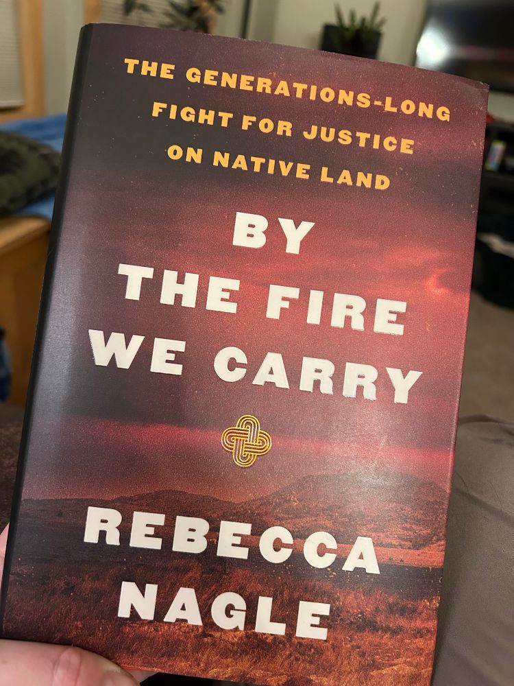 Pic of the cover of By The Fire We Carry by Rebecca Nagle