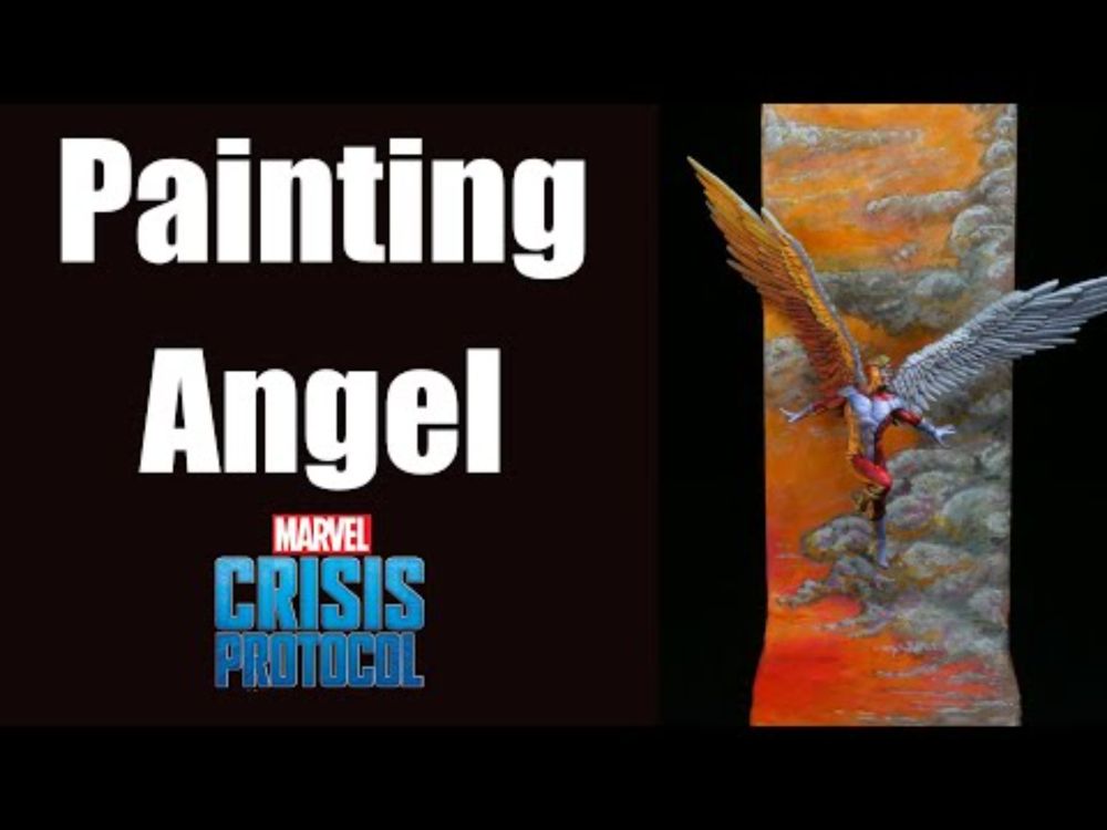Angel from Marvel Crisis Protocol Finale  - How to paint a backdrop