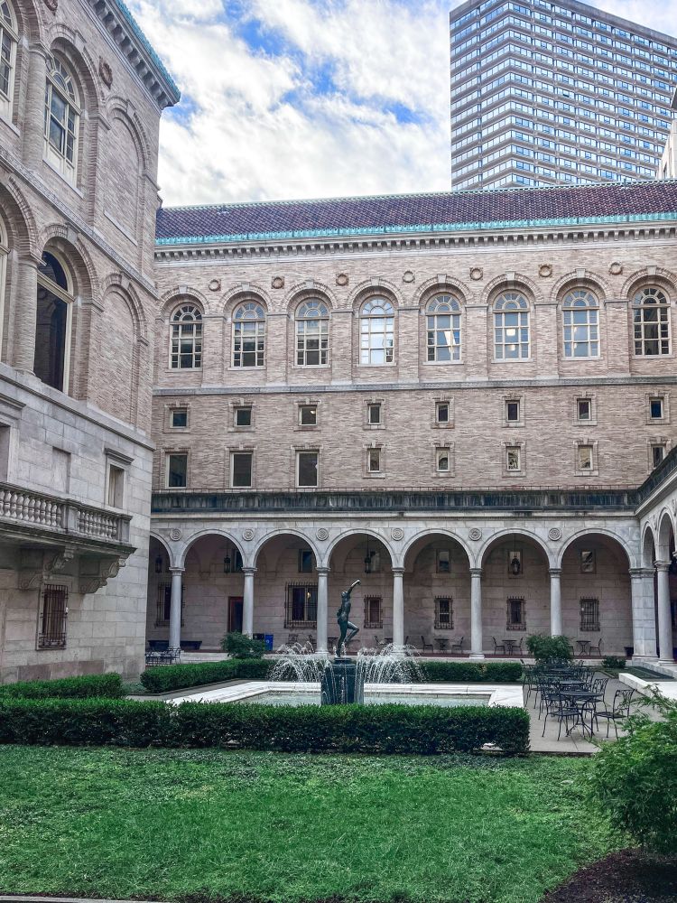 Courtyard of the Boston public library