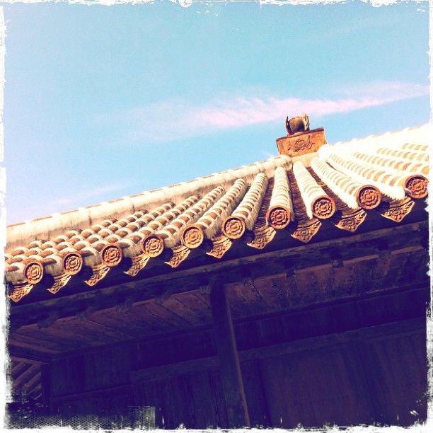 The roof of this castle outpost has intricate clay tiles. 

I was obsessed with hipstamatic. Do you remember if? I actually have a funny story on how I became enemies with one of the leading photographers in the Air Force at the time over it. (He probably doesn’t know we are mortal enemies but I can hold a grudge Sam)