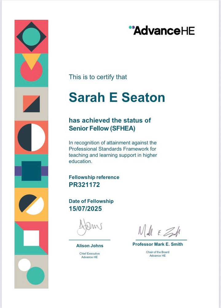 Screenshot of my sfhea certificate 