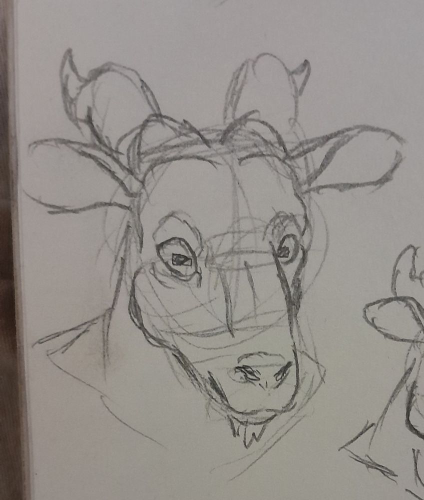 Just goat head, on a more furry-ish stile
