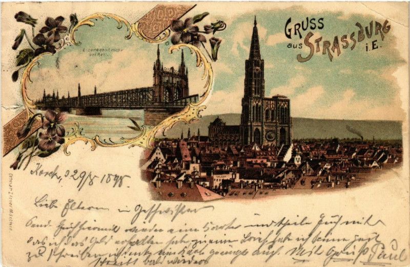 Strasbourg - Strassburg - Eisenbahnbrucke b. Kehl - Vue à #Strasbourg (#BasRhin) 
Suite 👉 https://cartorum.fr/carte-postale/398339/strasbourg-strasbourg-strassburg-eisenbahnbrucke-b-kehl-vue