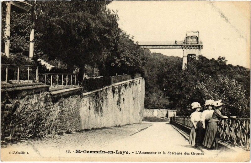 Saint-Germain-en-Laye L'Ascenseur et la Descente des Grottes à #SaintGermainenLaye (#Yvelines) 
Suite 👉 https://cartorum.fr/carte-postale/836800/saint-germain-en-laye-saint-germain-en-laye-lascenseur-et-la-descente-des-grottes