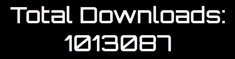 An image showing the total number of downloads of FiniteSingularity's plugins at 1,013,087.