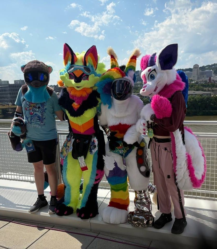 Tuna showing off all of the amazing suits they've made 😲