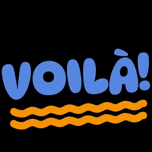 Voilà !
En lettres bleues soulignées en jaune
