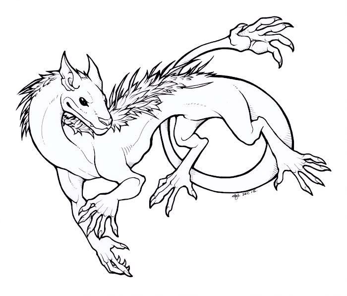 Depiction of an Ahuizotl.