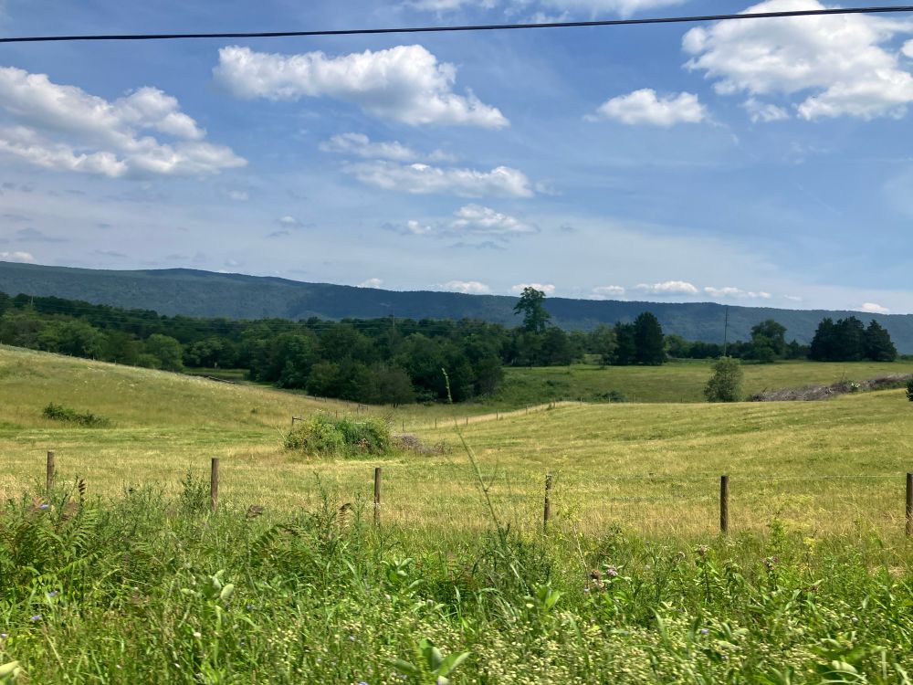 Mountains in the Shenandoah valley.