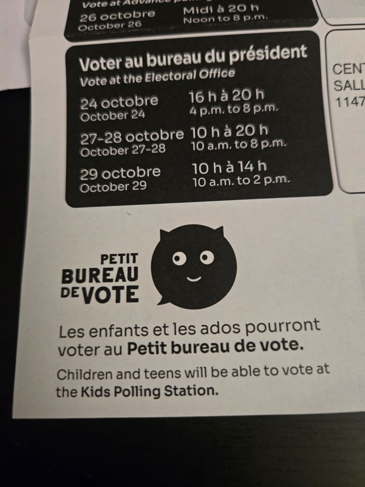 Sensibilisation au bureau de vote pour faire voter les jeunes appelé "Petit bureau de vote"