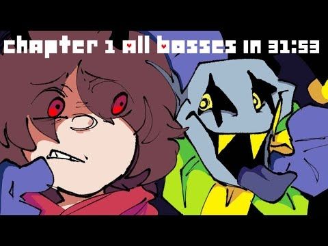 Deltarune Chapter 1 All Bosses Speedrun In 31:53