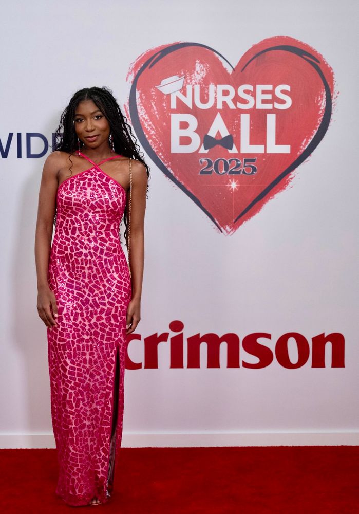 Trina Robinson attending the 2025 Nurses Ball on General Hospital 