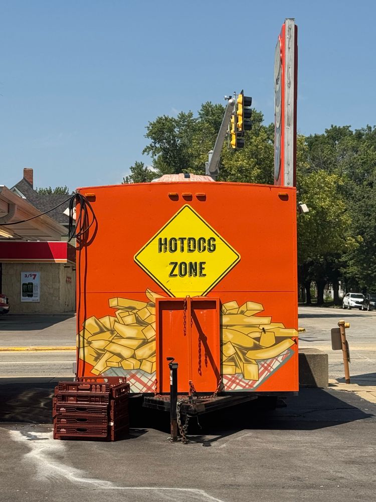 Hot Dog Zone Sign