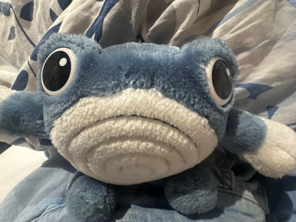 poliwhirl plushie looking CUTE AS HELL