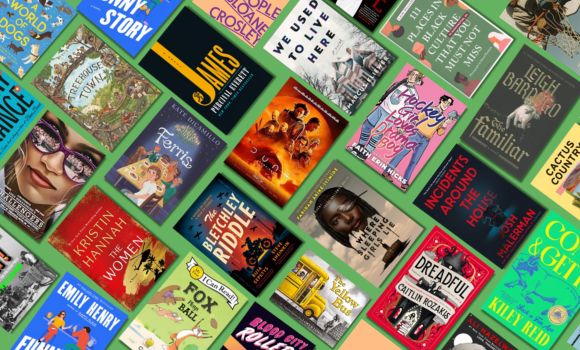 Book jackets from the top 2024 reads as selected by Indianapolis Public Library staff. 