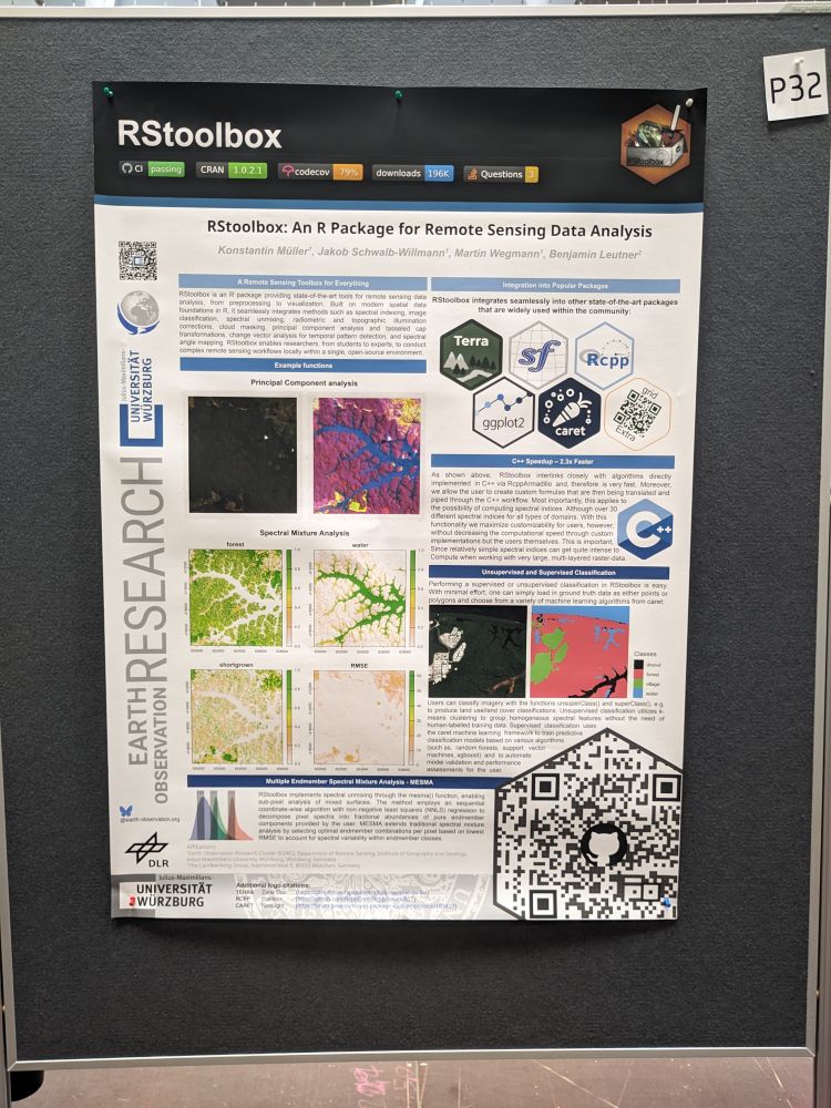 The RStoolbox poster at the ESA LPS25.