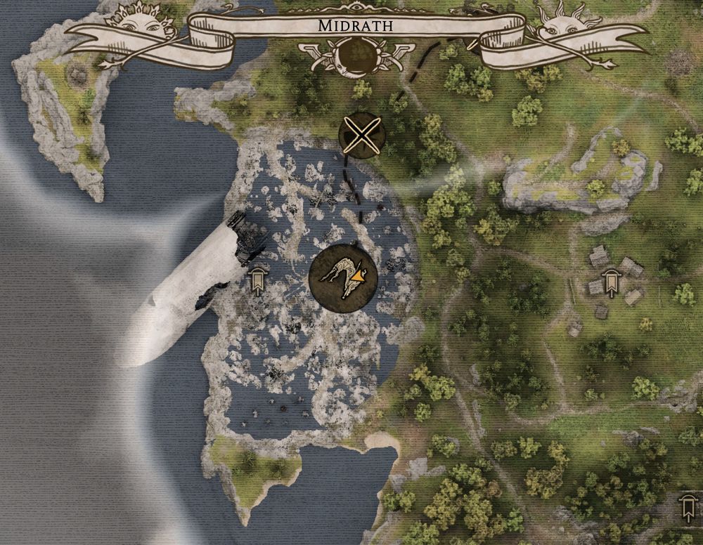 Map showing deto standing in mission area